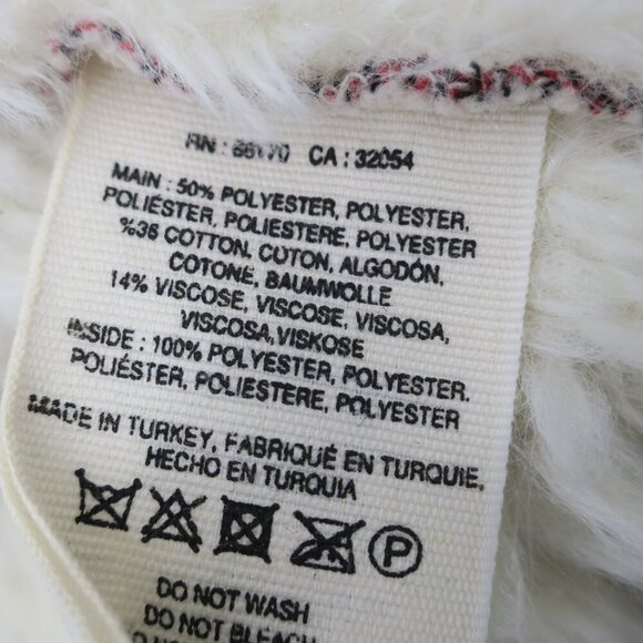 Hei Hei Anthropologie Geometric Jacquard Boho Sherpa Faux Fur Vest Women's Small - Picture 4 of 5